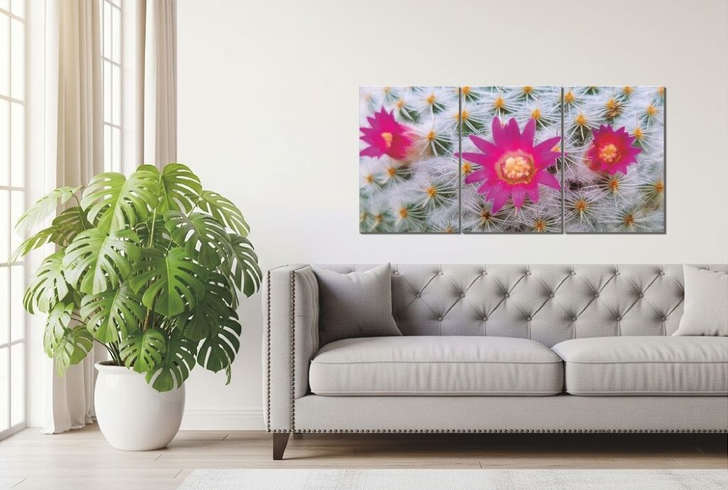 Big 3ft high by 6ft long single image cut in 3 pieces each measuring 3ft high by 2ft long, or you can have 3 different images if you prefer.